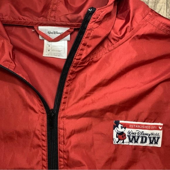 Vintage Walt Disney World Jacket Size Medium Mickey Mouse Windbreaker - Picture 3 of 4